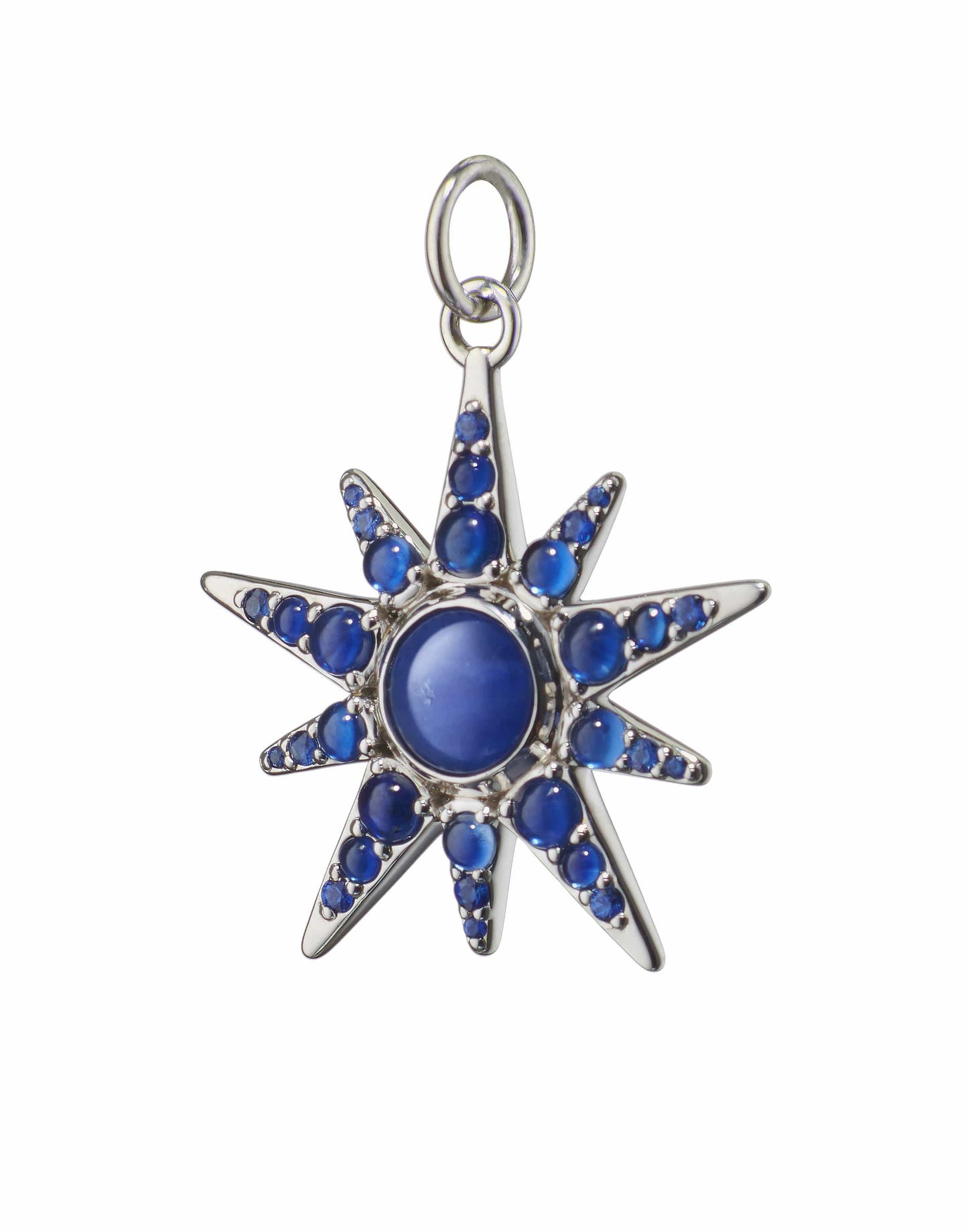 MONICA RICH KOSANN-Blue Star Charm-SILVER