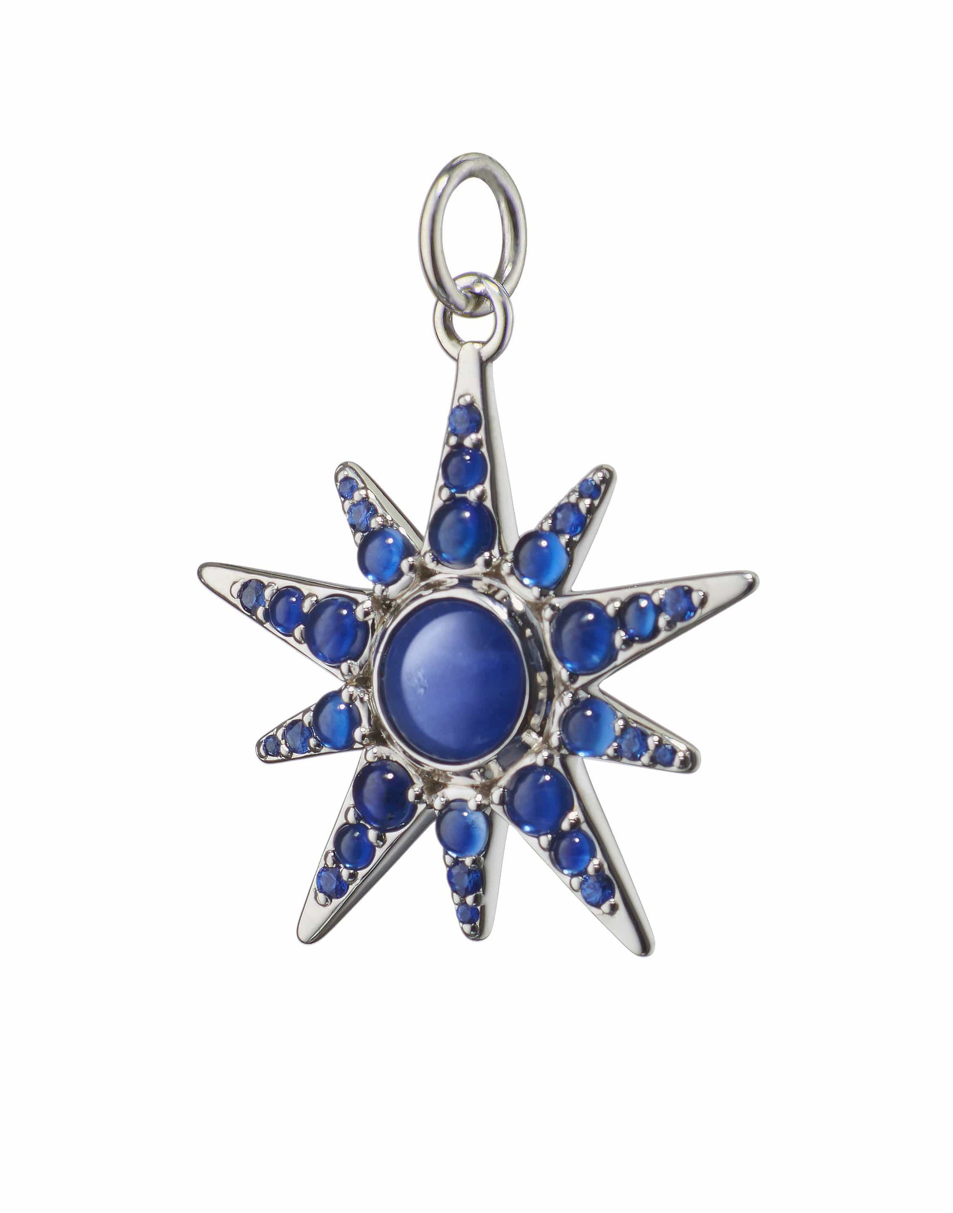 MONICA RICH KOSANN-Blue Star Charm-SILVER