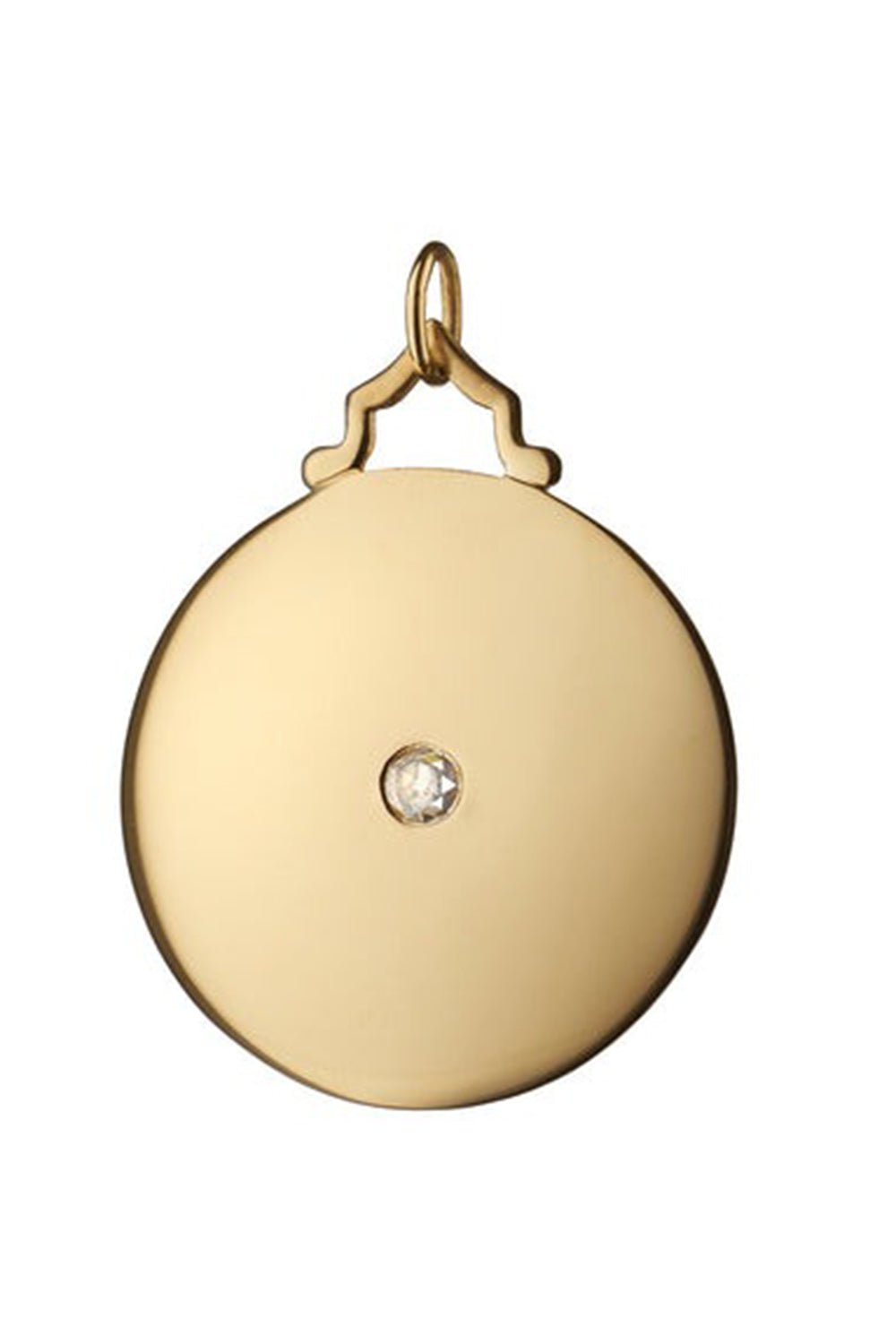 MONICA RICH KOSANN-Diamond Disc Charm-YELLOW GOLD