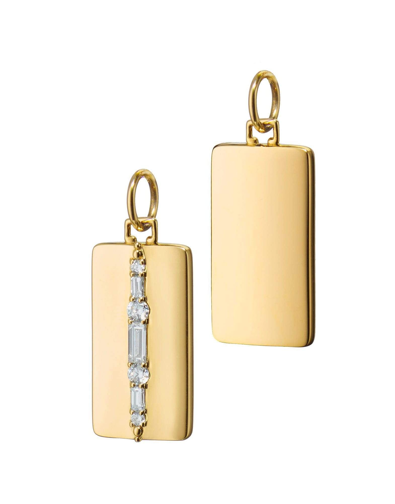 MONICA RICH KOSANN-Diamond Line Pendant-YELLOW GOLD