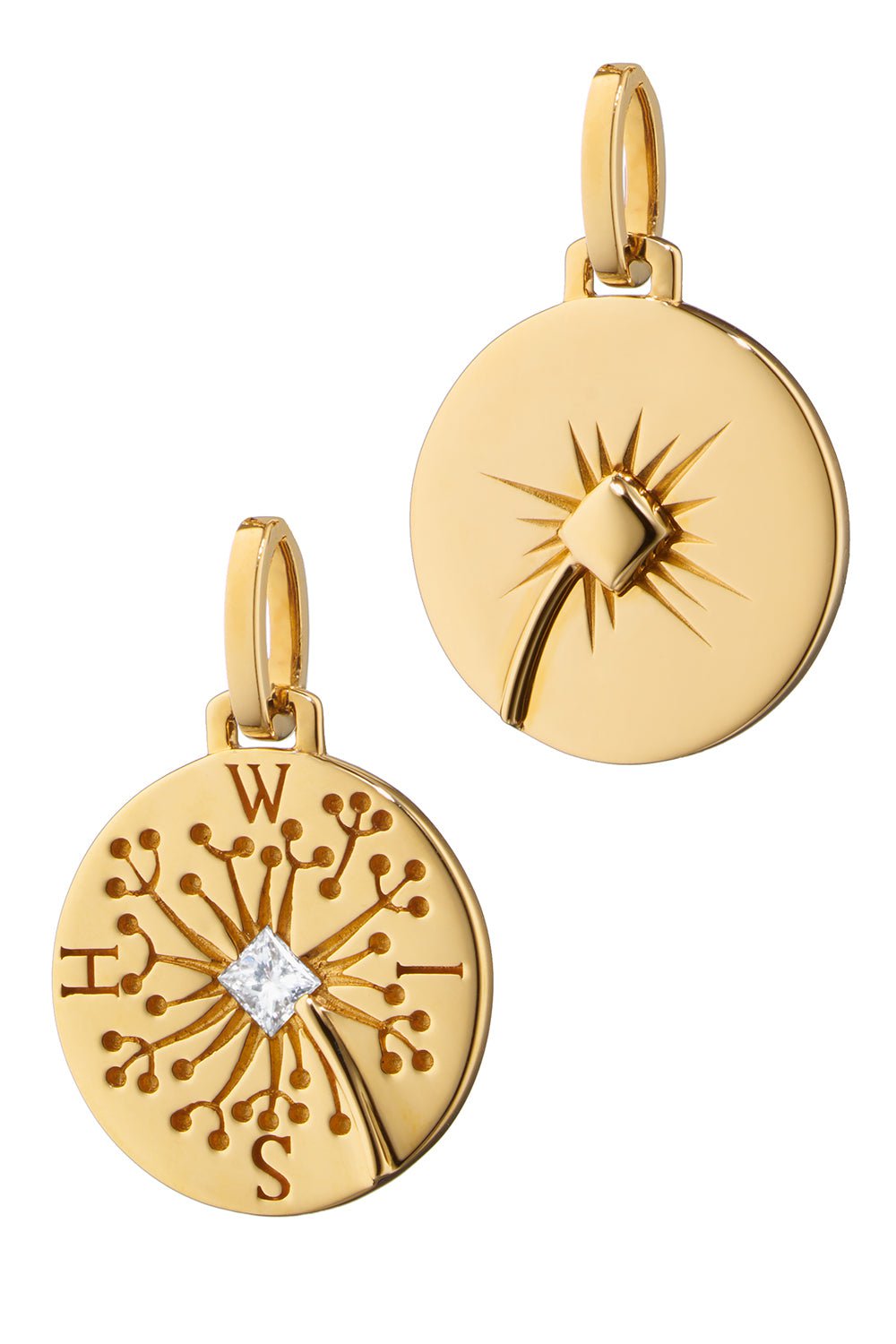 MONICA RICH KOSANN-Wish Dandelion Charm-YELLOW GOLD
