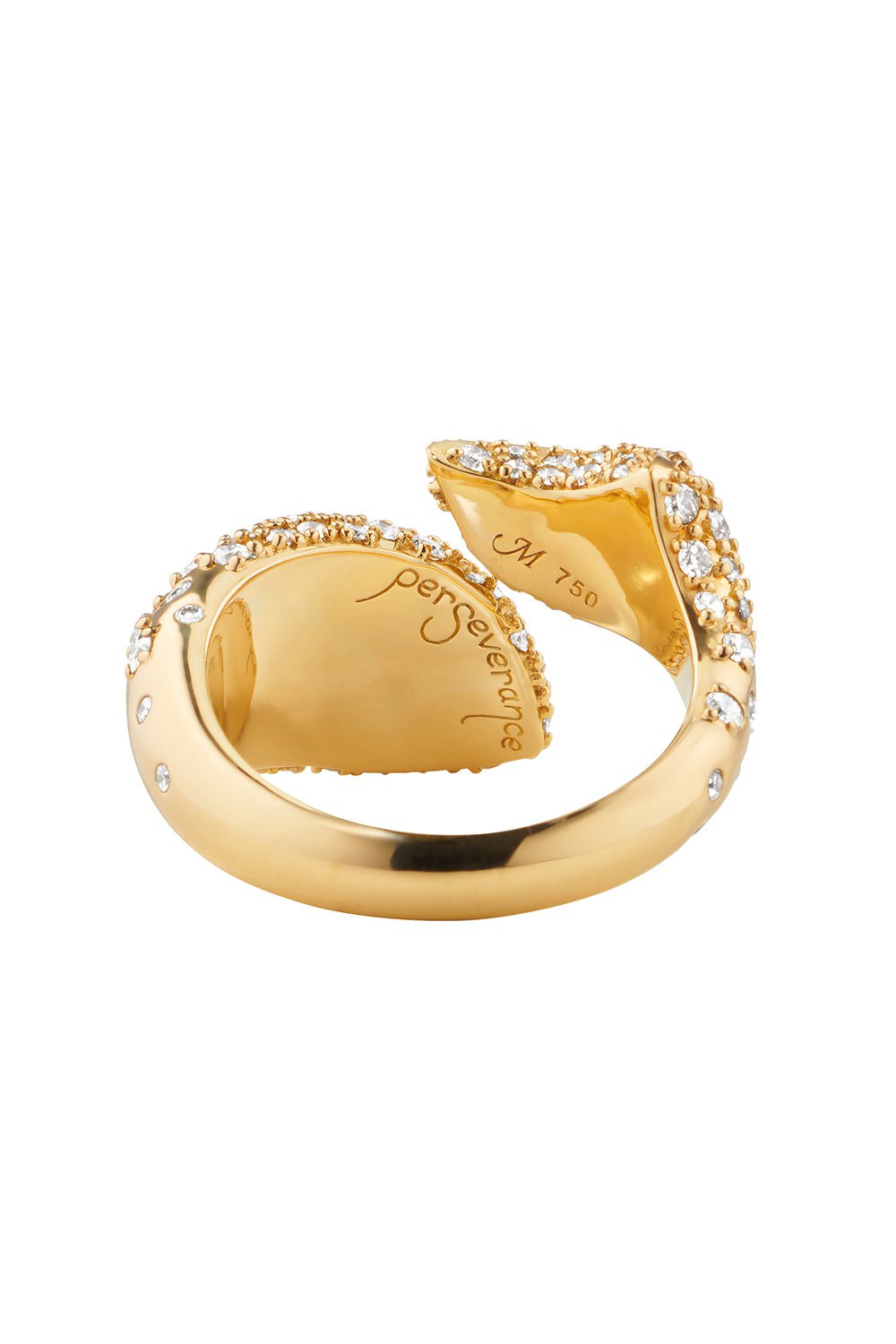 MONICA RICH KOSANN-Preserverance Diamond Fish Ring-YELLOW GOLD