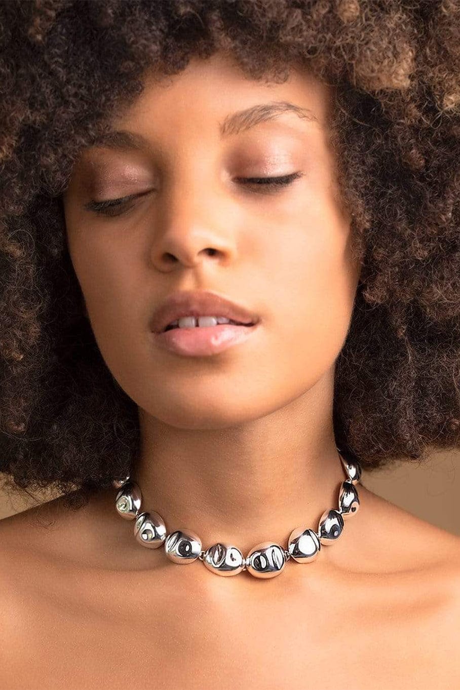 MONICA SORDO-Silver Puerto Single Necklace-SILVER