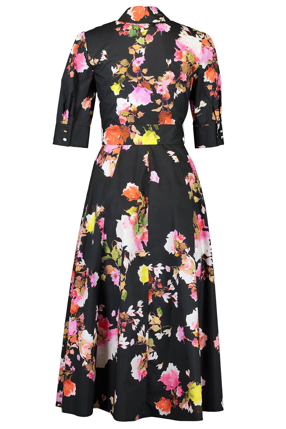 MONIQUE LHUILLIER-Collared Shirt Dress-