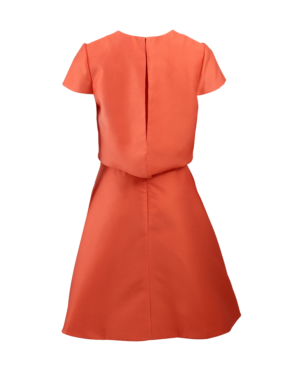 MONIQUE LHUILLIER-Cape Back Dress-