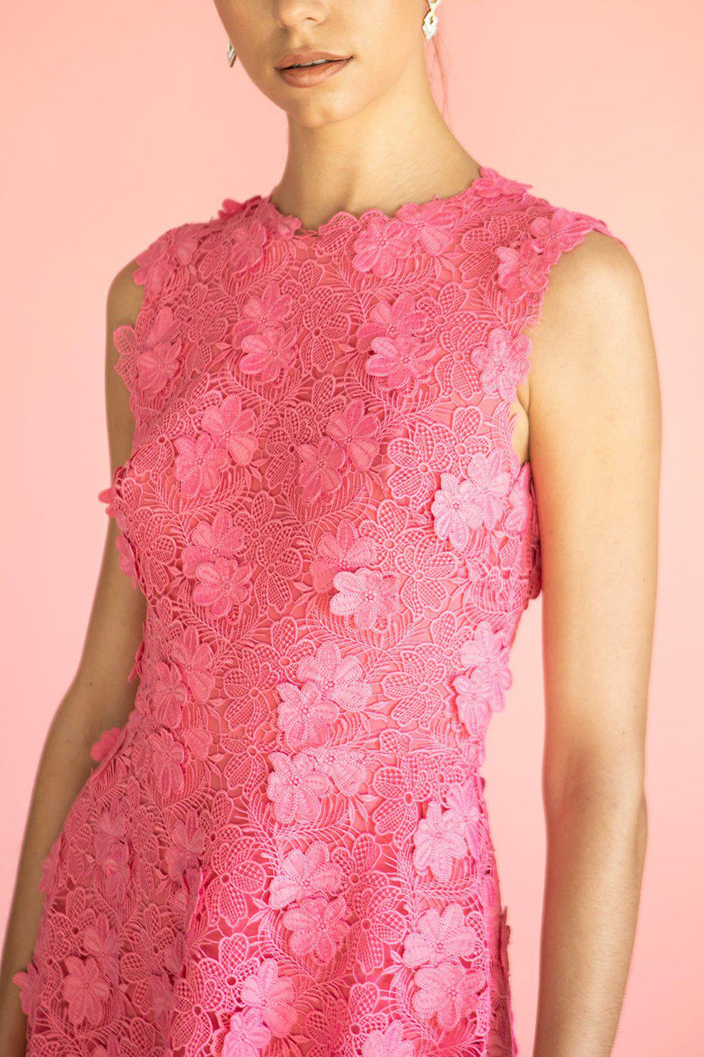 strapless open back dress Jewel Neck Flare Dress