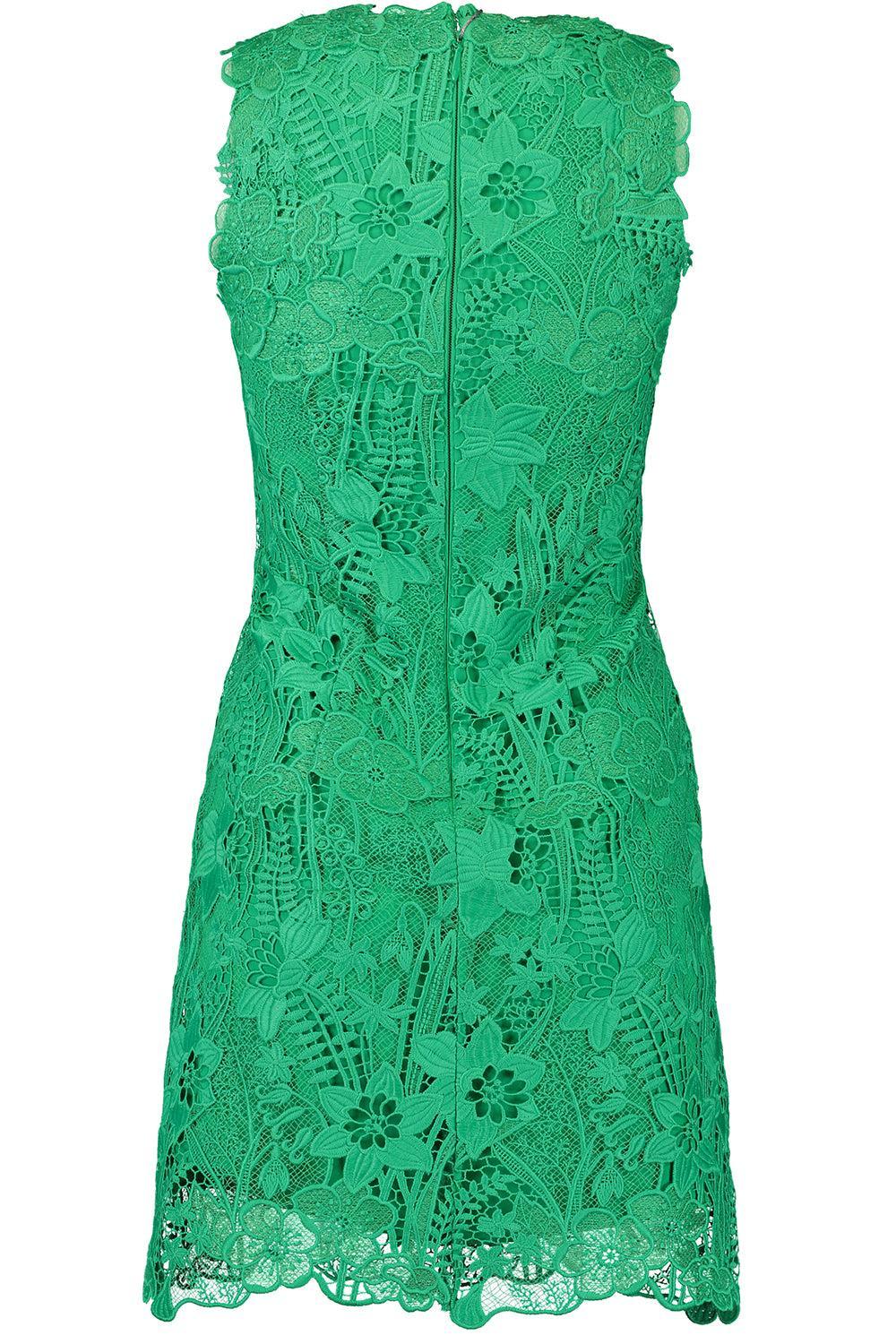 SLEEVELESS SHIFT DRESS-GRASS-4-CLOTHINGDRESSCOCKTAIL-MONIQUE LHUILLIER