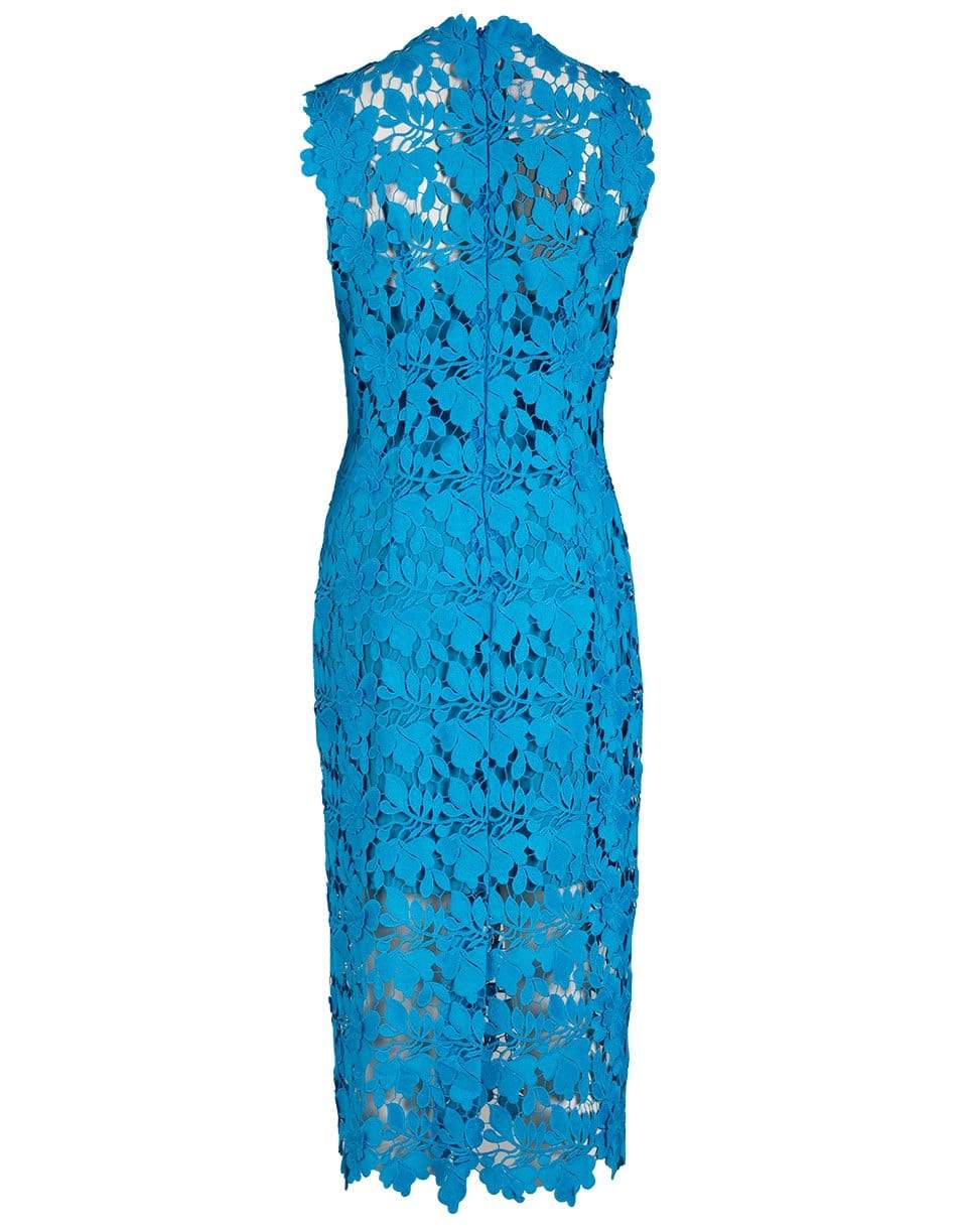 MONIQUE LHUILLIER-Jewel Neck Sleeveless Shift Dress-
