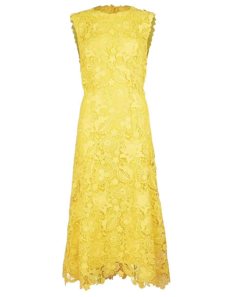 MONIQUE LHUILLIER-Jewel Neck Sleeveless Skirt Dress-