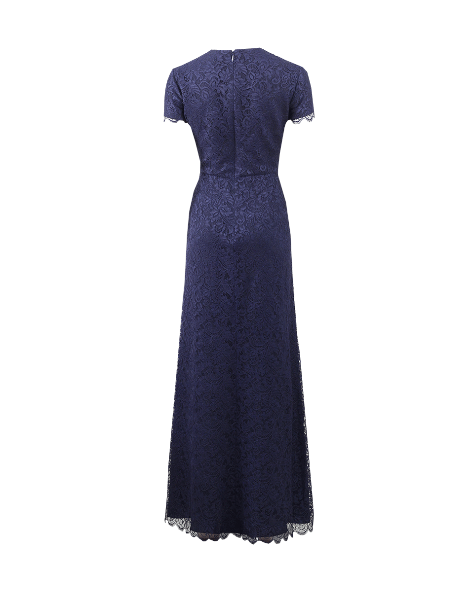 MONIQUE LHUILLIER-Chantilly Lace Gown-MIDNIGHT