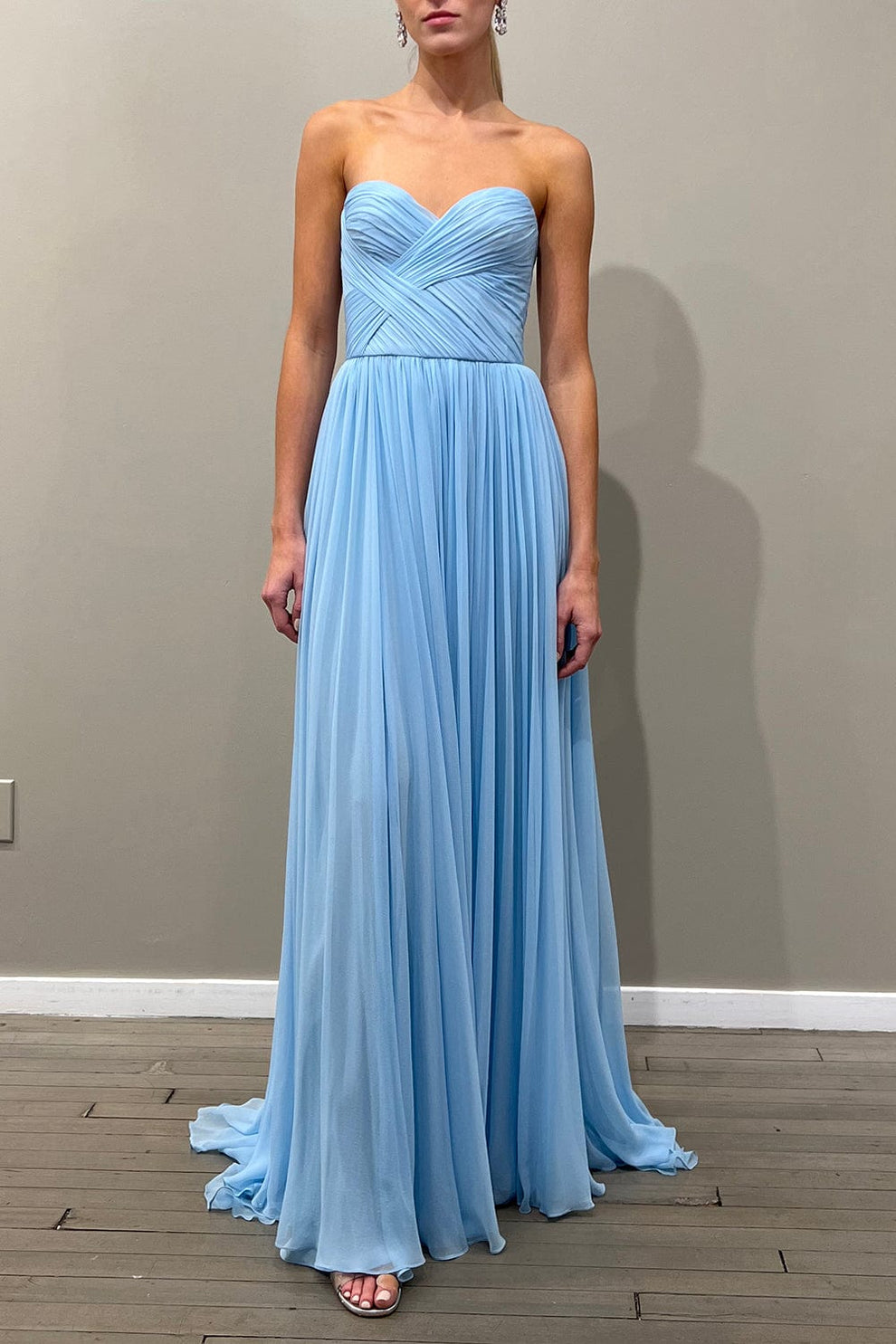 Strapless Gown With Draped Bodice Strapless Gown With Draped Bodice