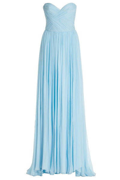 monique lhuillier blue dress Floral Embroidered Sequin Gown 12 / Sky Blue
