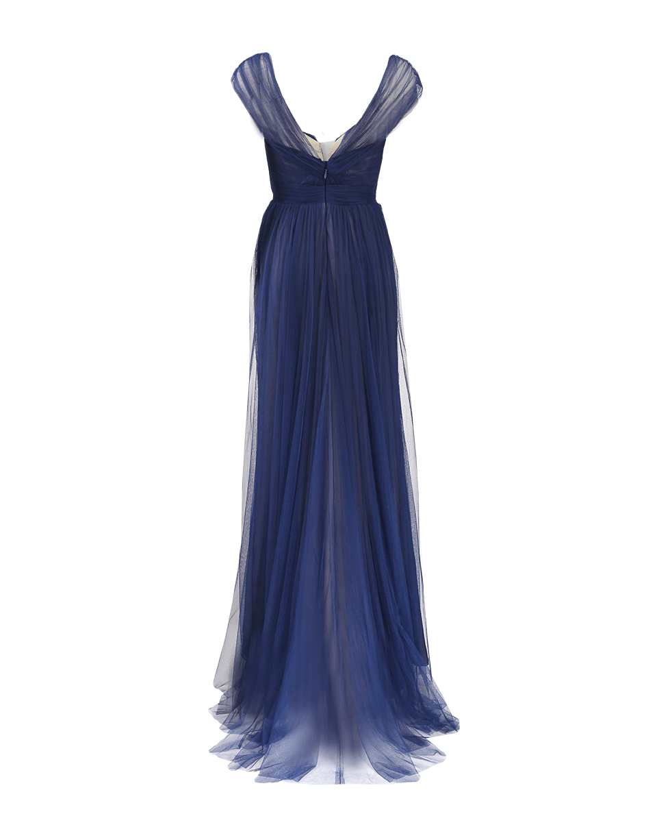MONIQUE LHUILLIER-Spanish Tulle Gown-ROYAL