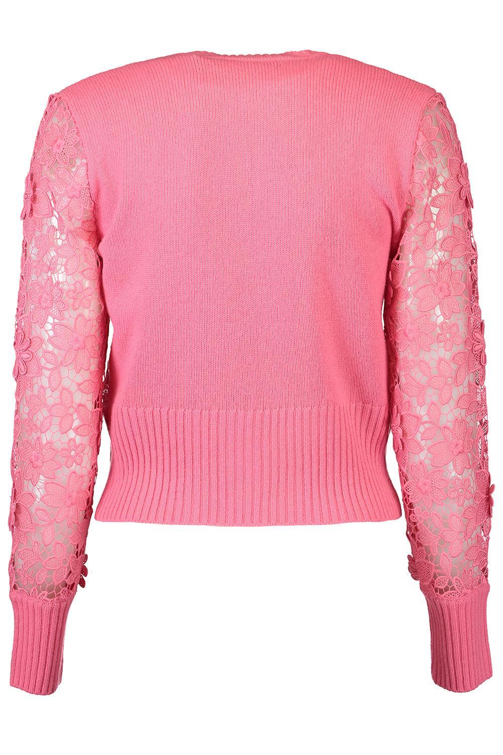 Lace Cardigan-HIBISCUS-XS-CLOTHINGTOPCARDIGAN-MONIQUE LHUILLIER