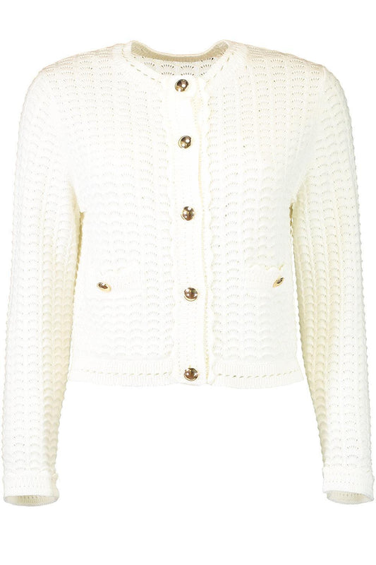Button Stitch Cardigan-IVORY-XS-CLOTHINGTOPCARDIGAN-MONIQUE LHUILLIER