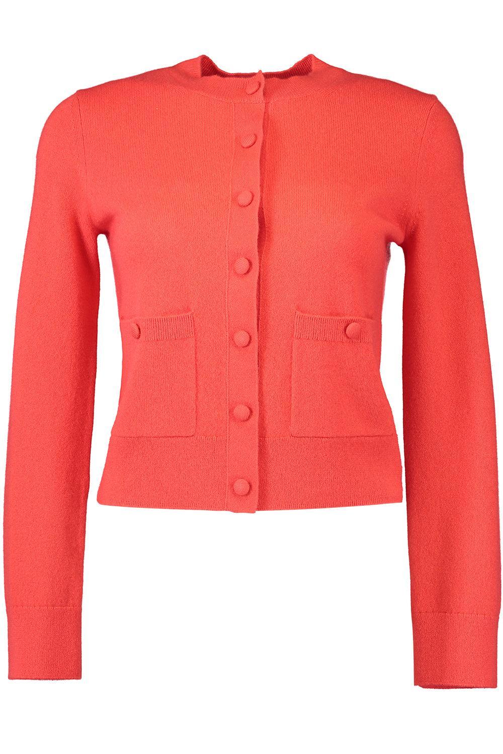 Button Front Cardigan-POPPY-XS-CLOTHINGTOPCARDIGAN-MONIQUE LHUILLIER