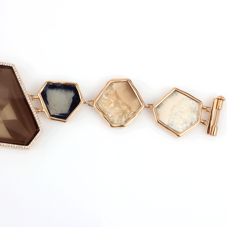 MONIQUE PEAN-Agate Walrus Ivory Bracelet-ROSE GOLD