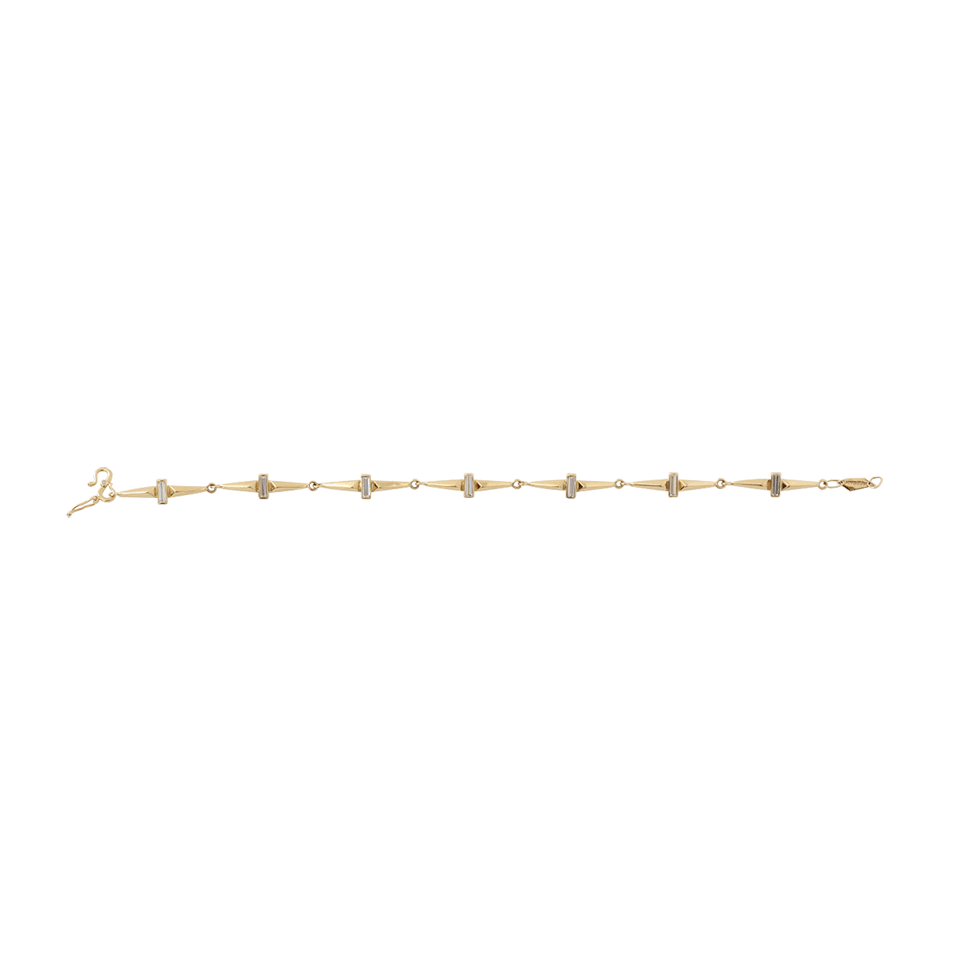 MONIQUE PEAN-Diamond Trapezoid Link Bracelet-YELLOW GOLD