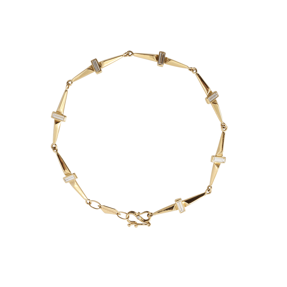 MONIQUE PEAN-Diamond Trapezoid Link Bracelet-YELLOW GOLD