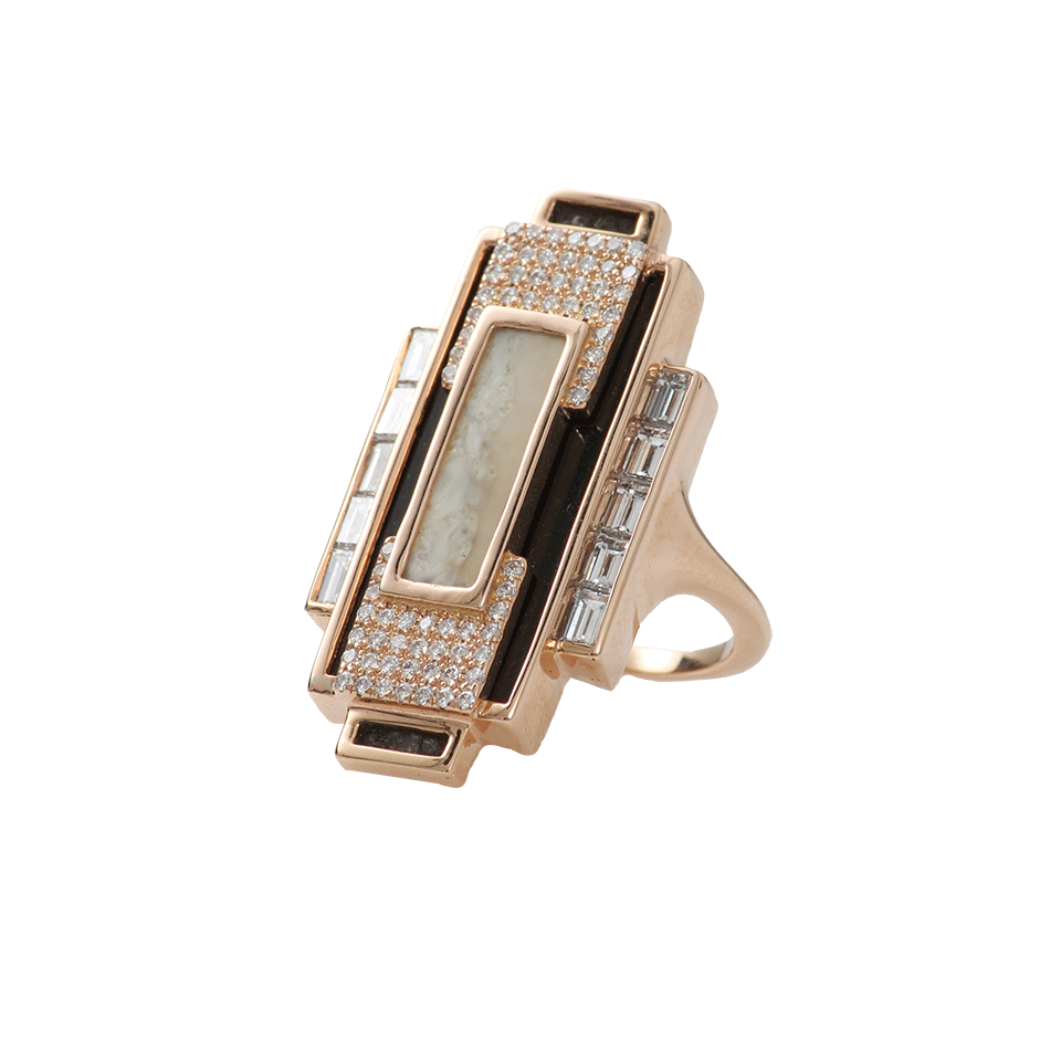 MONIQUE PEAN-Fossilized Walrus Ring-ROSE GOLD