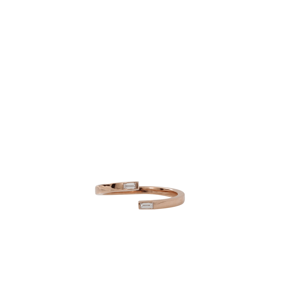 MONIQUE PEAN-Open Diamond Baguette Band-ROSE GOLD