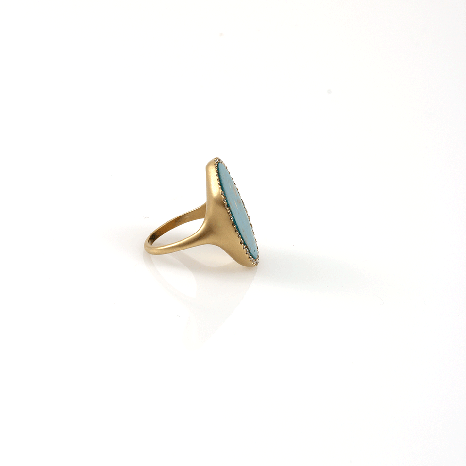 MONIQUE PEAN-Opalina And Diamond Pave Ring-YELLOW GOLD