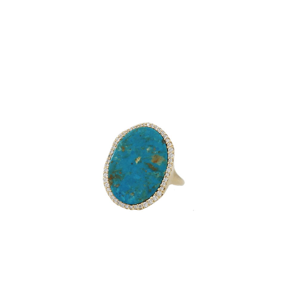 MONIQUE PEAN-Opalina And Diamond Pave Ring-YELLOW GOLD