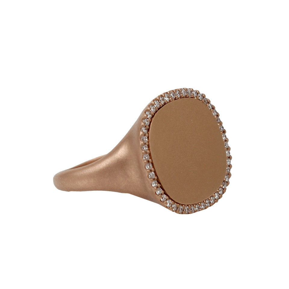 MONIQUE PEAN-Signature Diamond Pave Ring-YELLOW GOLD