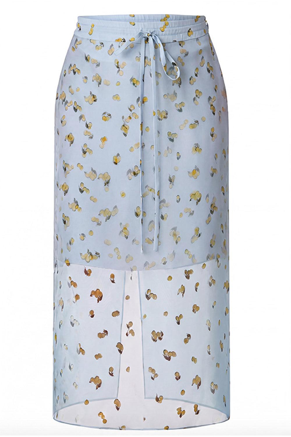  Sheer Overlay Skirt-BLUE-2-CLOTHINGSKIRTMIDI-MONSE 