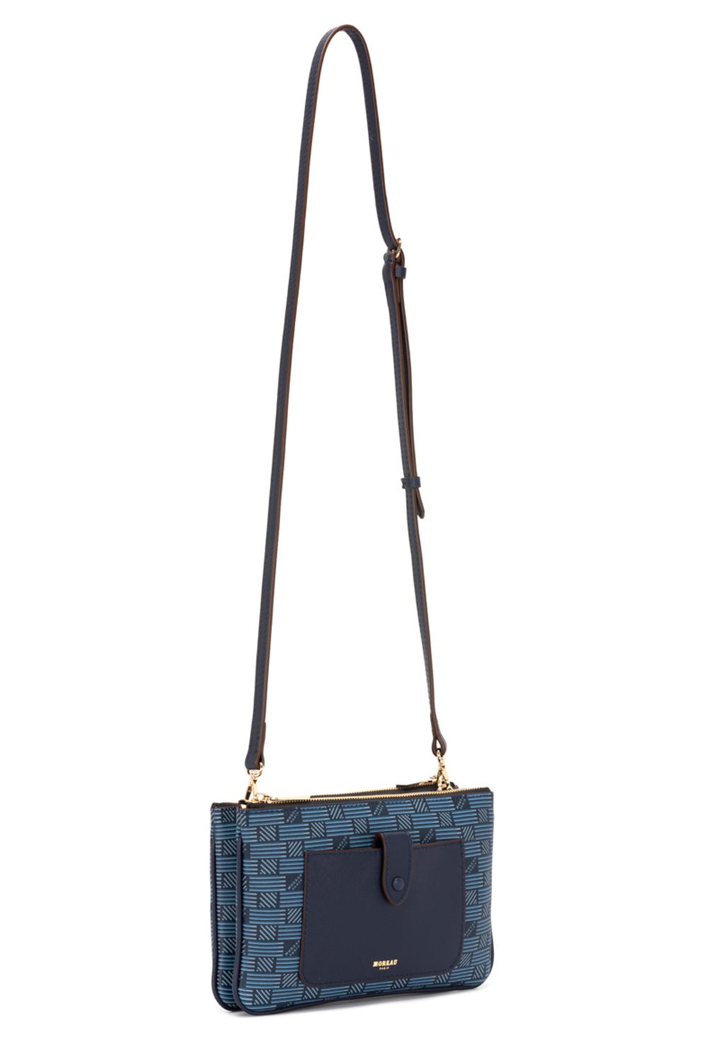 MOREAU-Promenade Shoulder Bag-NVY/CRM
