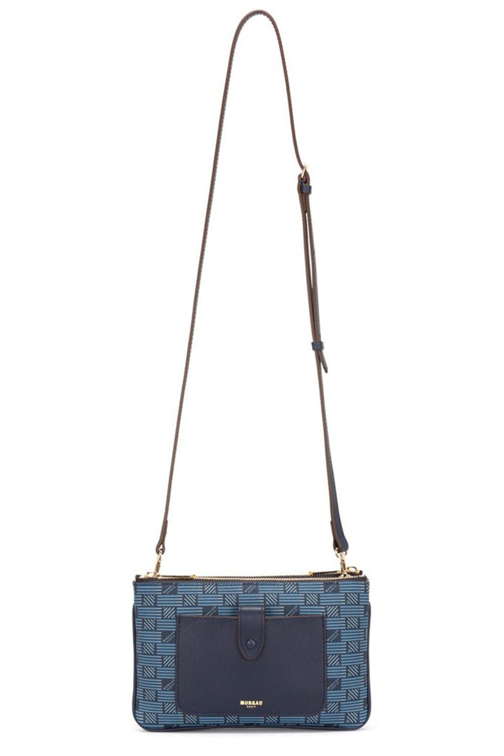 MOREAU-Promenade Shoulder Bag-NVY/CRM
