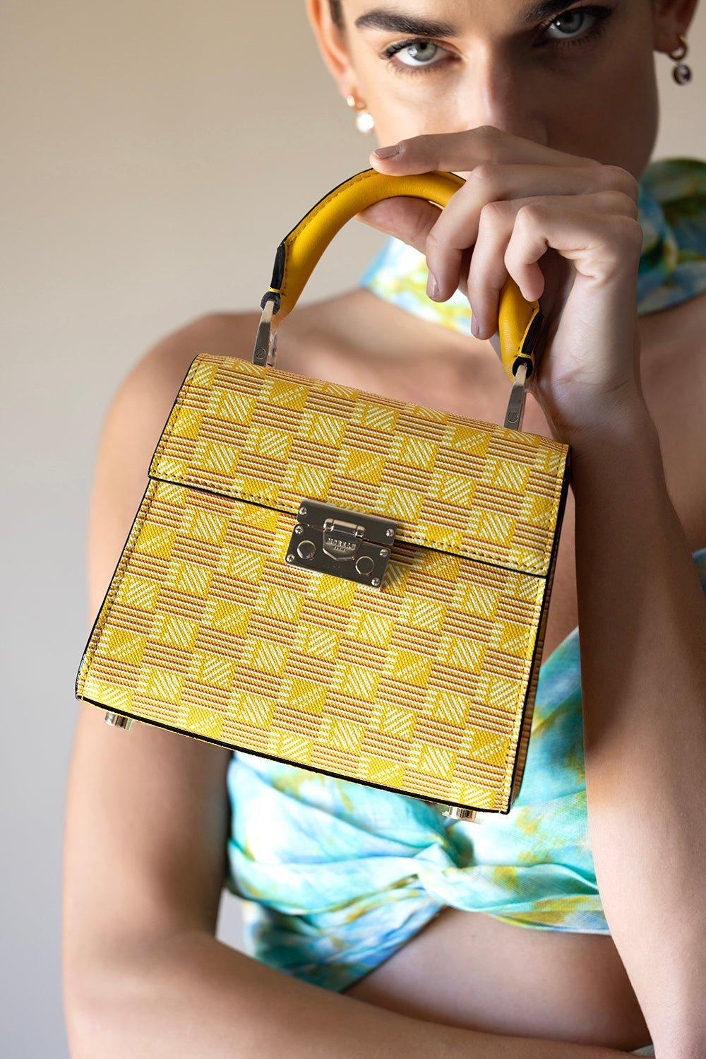 MOREAU-Mune Canvas Bag BB - Yellow-YELLOW