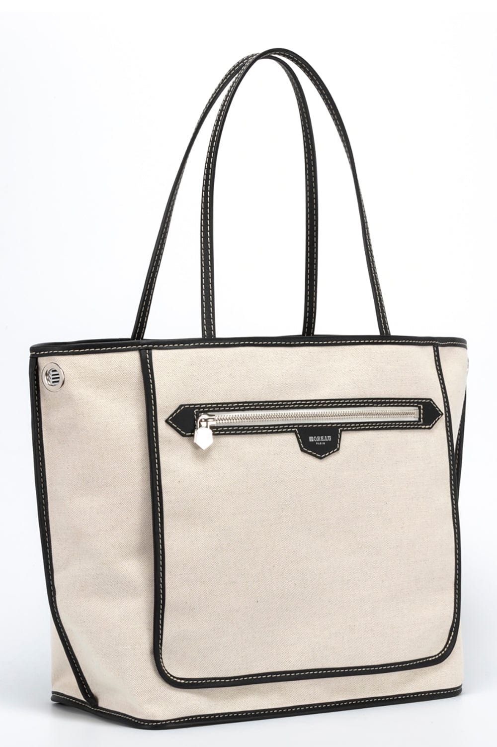 MOREAU-St Tropez Reverse Tote-CANVWHT