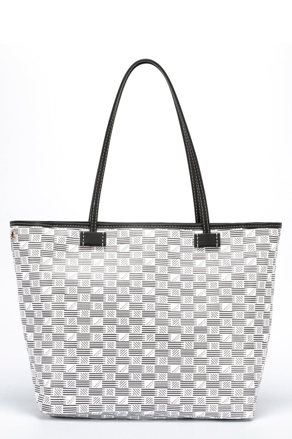MOREAU-St Tropez Reverse Tote-CANVWHT