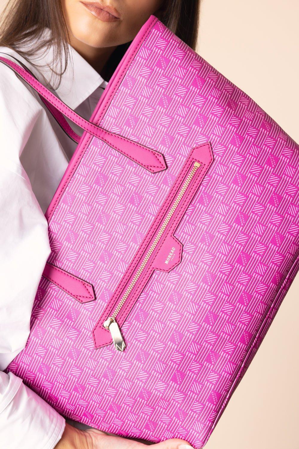 MOREAU-Monaco Tote - Fuchsia-FUX/NAT