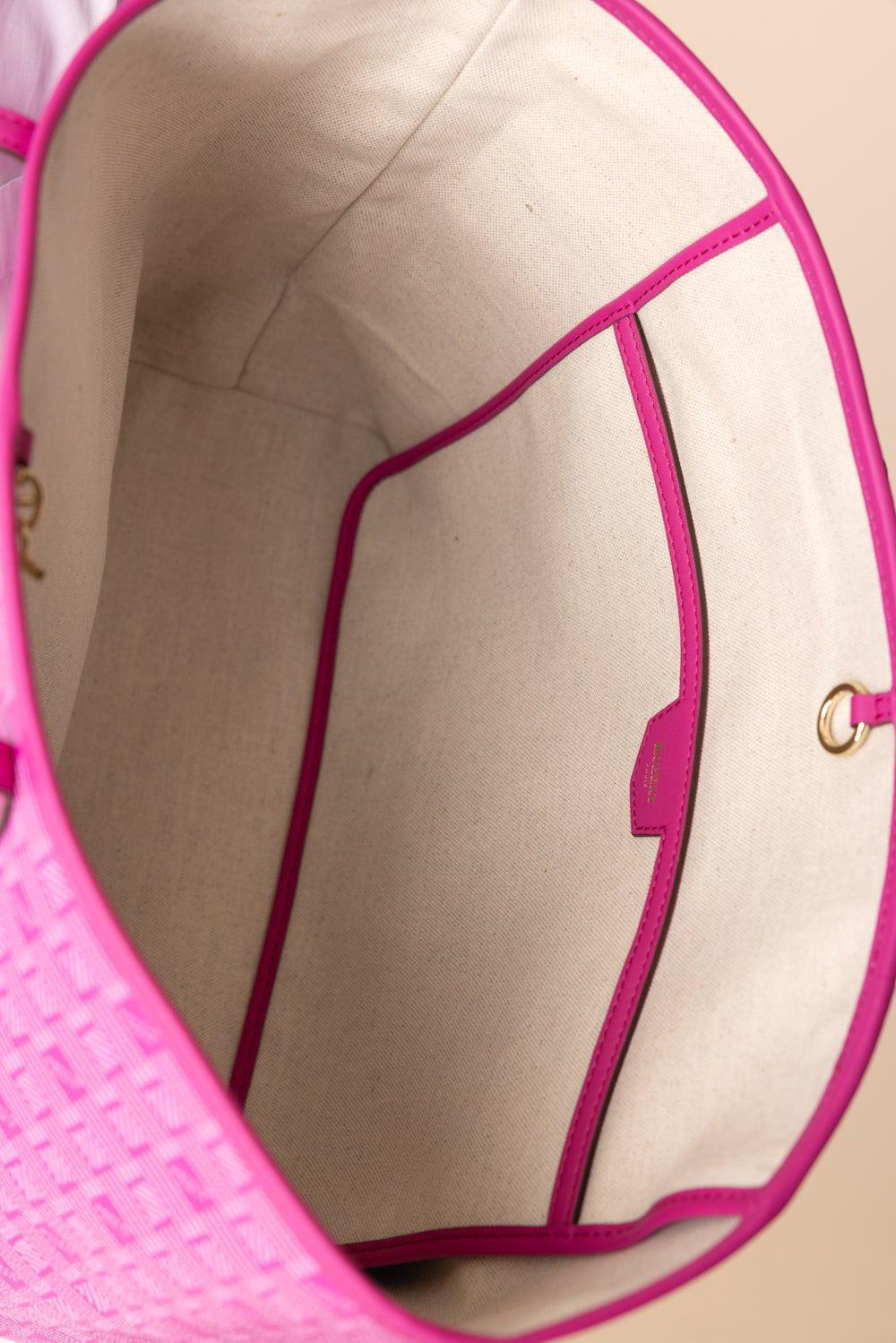 MOREAU-Monaco Tote - Fuchsia-FUX/NAT
