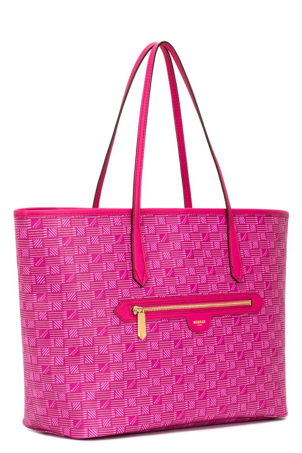 MOREAU-Monaco Tote - Fuchsia-FUX/NAT