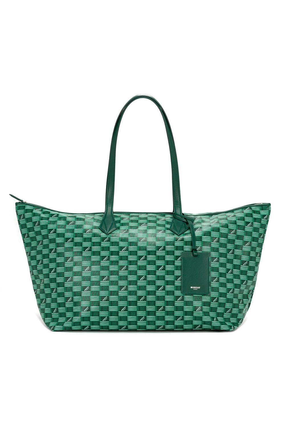 Louis Moreau Vogue Travel Tote - Green Natural-GREEN-HANDBAGTOTES-MOREAU