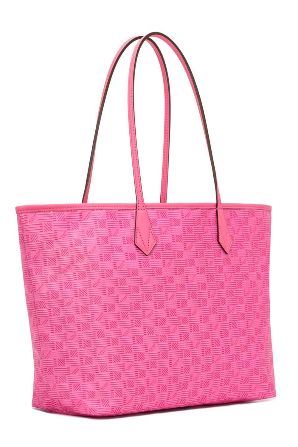 Saint Tropez Small Zip Tote - Azalea Natural-PINK-HANDBAGTOTES-MOREAU