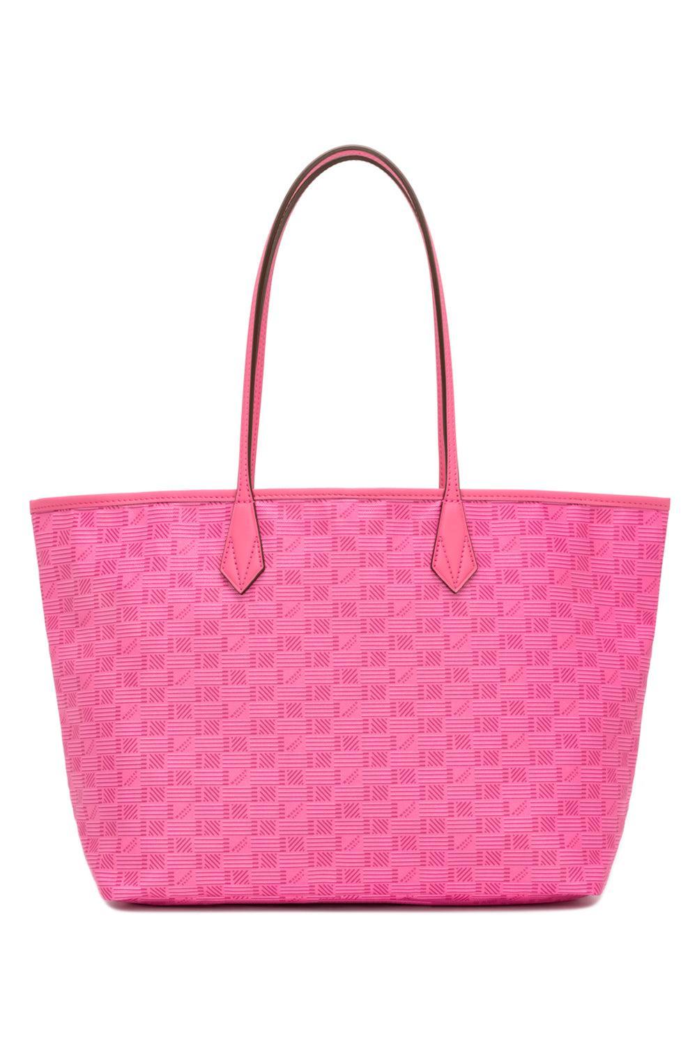 Saint Tropez Small Zip Tote - Azalea Natural-PINK-HANDBAGTOTES-MOREAU