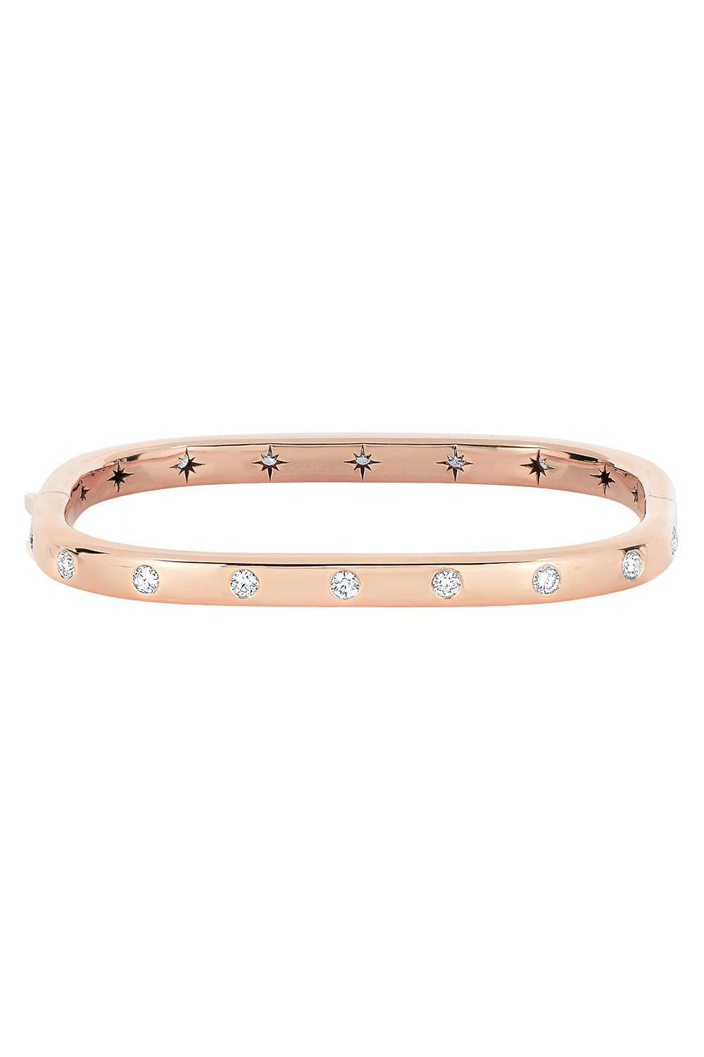 Diamond Stacking Bangle Bracelet-ROSE GOLD-SM-JEWELRYFINE JEWELBRACELET O-MORITZ GLIK
