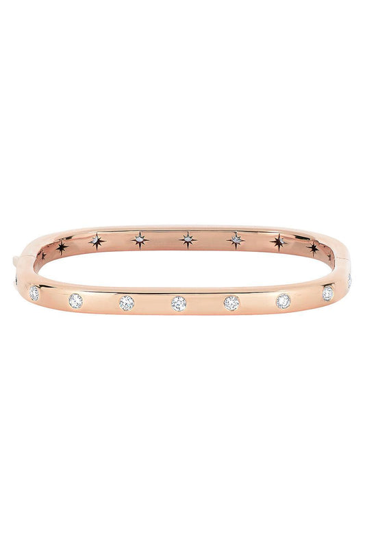 Diamond Stacking Bangle Bracelet-ROSE GOLD-SM-JEWELRYFINE JEWELBRACELET O-MORITZ GLIK