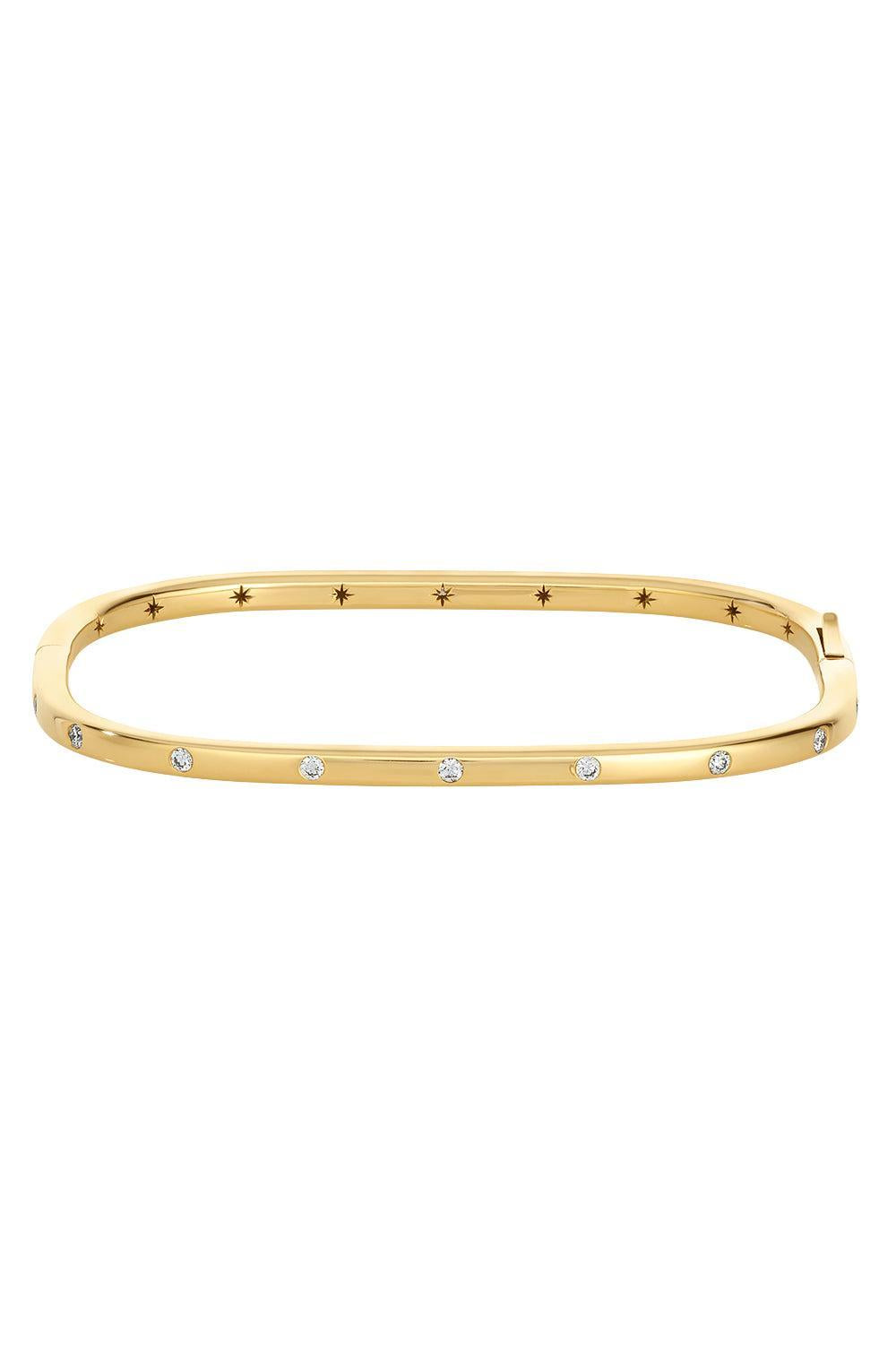 Diamond Petite Stacking Bangle Bracelet-YELLOW GOLD-SM-JEWELRYFINE JEWELBRACELET O-MORITZ GLIK