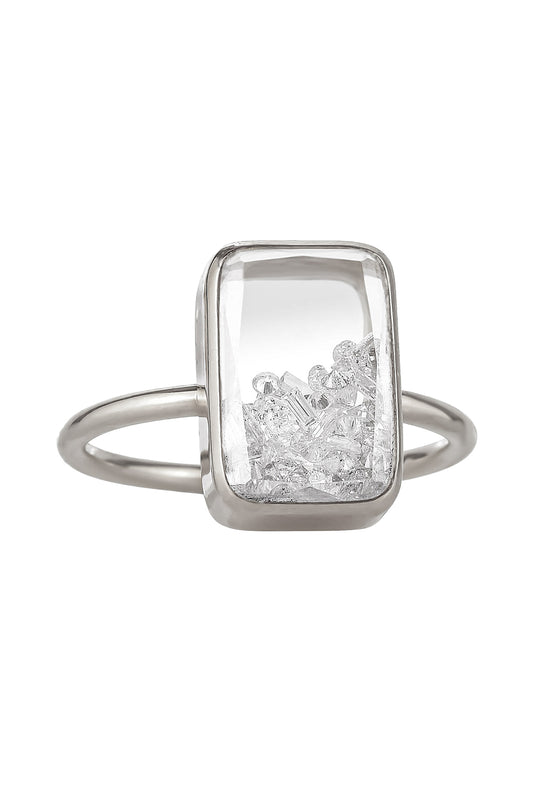 Diamond Petite Ten Fourteen Ring-WHITE GOLD-6.5-JEWELRYFINE JEWELEARRING-MORITZ GLIK