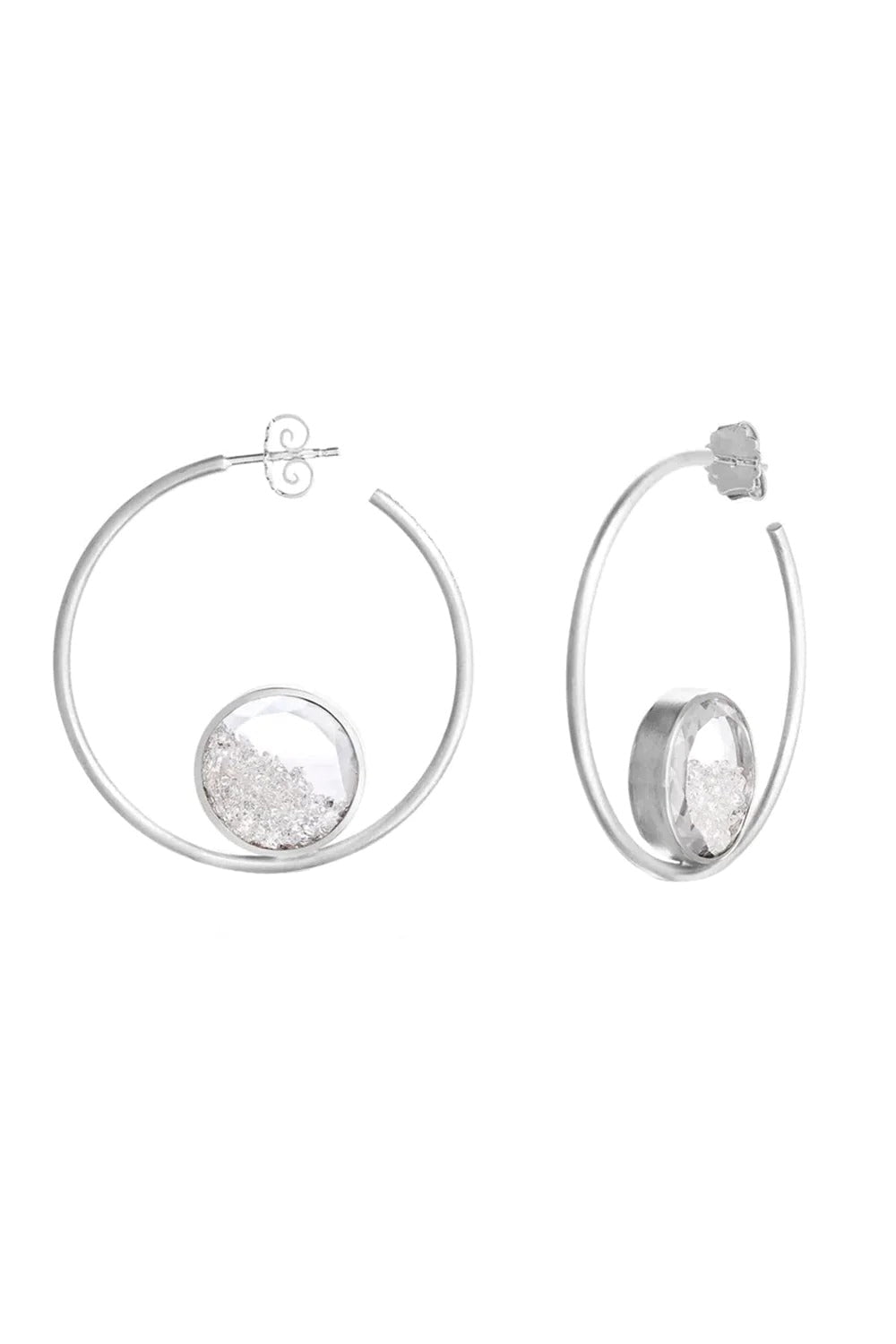 MORITZ GLIK-Baile Shaker Hoops-WHITE GOLD