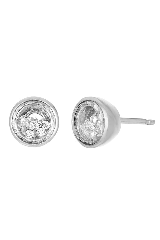 Neue Circle Stud Earrings-WHITE GOLD-JEWELRYFINE JEWELEARRING-MORITZ GLIK