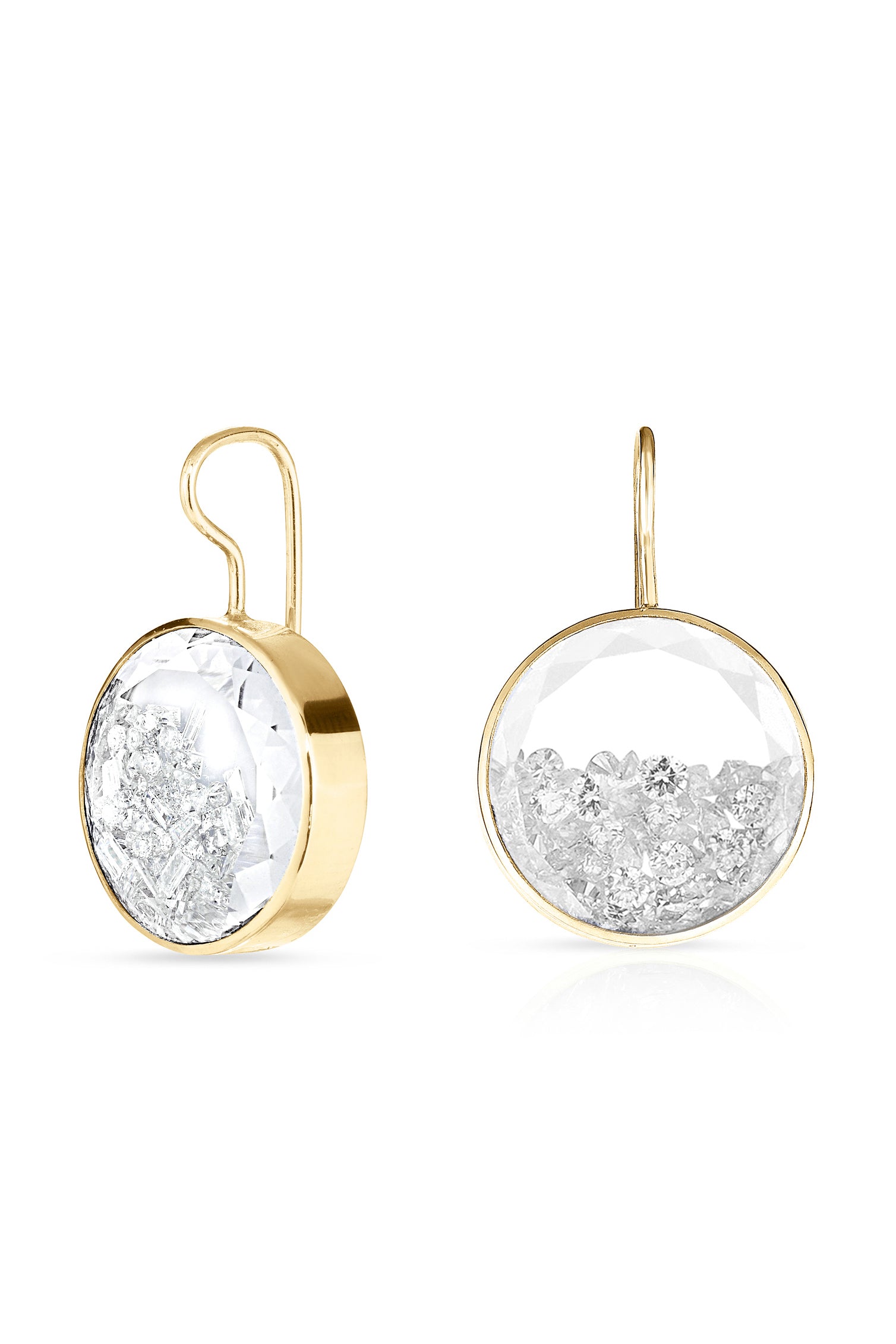 MORITZ GLIK-Core 15 Shaker Earrings-YELLOW GOLD