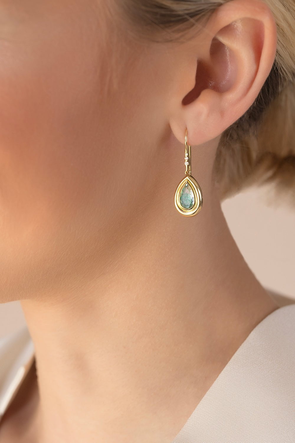 Emerald Diamond Pingo Earrings JEWELRYFINE JEWELEARRING MORITZ GLIK   
