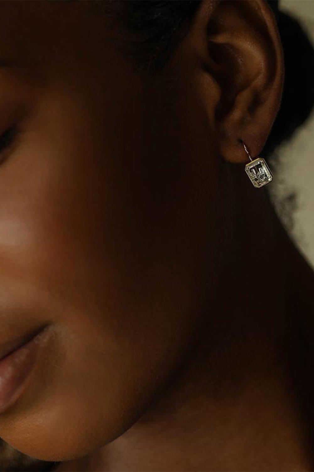 MORITZ GLIK-Esmeralda Diamond Shaker Earrings-YELLOW GOLD