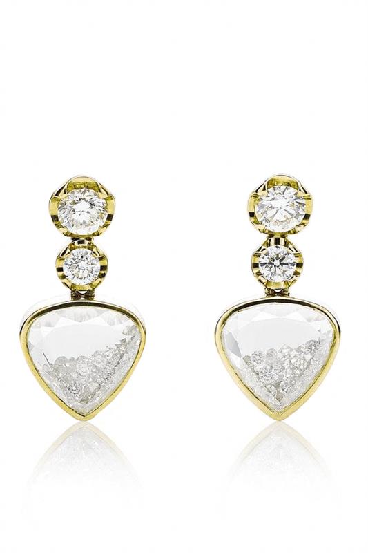 MORITZ GLIK-Menina Diamond Earrings-YELLOW GOLD